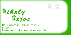 mihaly hajos business card