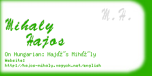 mihaly hajos business card